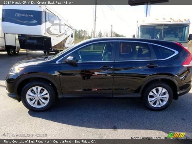Crystal Black Pearl / Black 2014 Honda CR-V EX