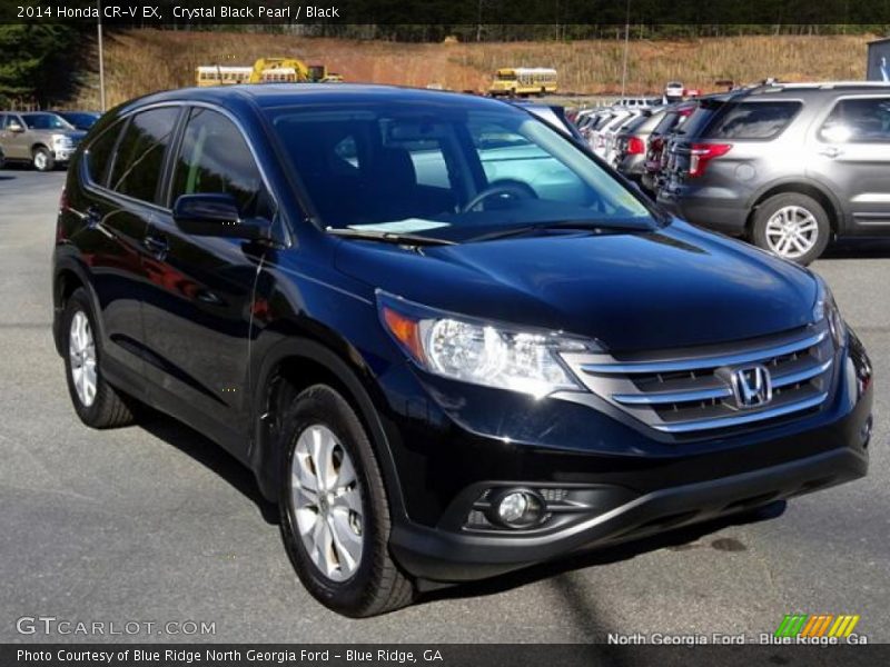 Crystal Black Pearl / Black 2014 Honda CR-V EX