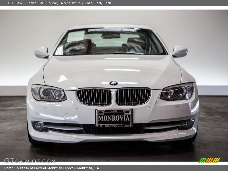 Alpine White / Coral Red/Black 2013 BMW 3 Series 328i Coupe