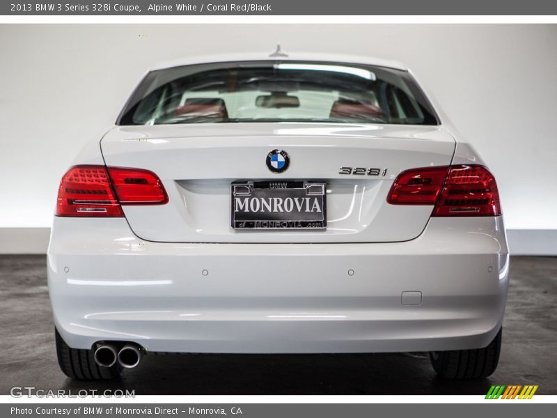 Alpine White / Coral Red/Black 2013 BMW 3 Series 328i Coupe