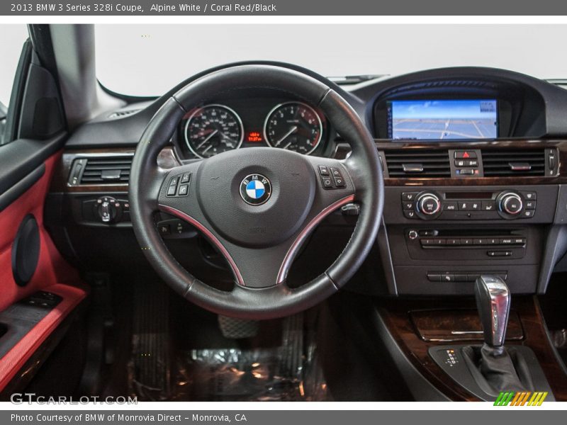 Alpine White / Coral Red/Black 2013 BMW 3 Series 328i Coupe
