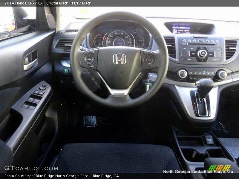 Crystal Black Pearl / Black 2014 Honda CR-V EX