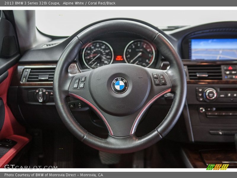 Alpine White / Coral Red/Black 2013 BMW 3 Series 328i Coupe