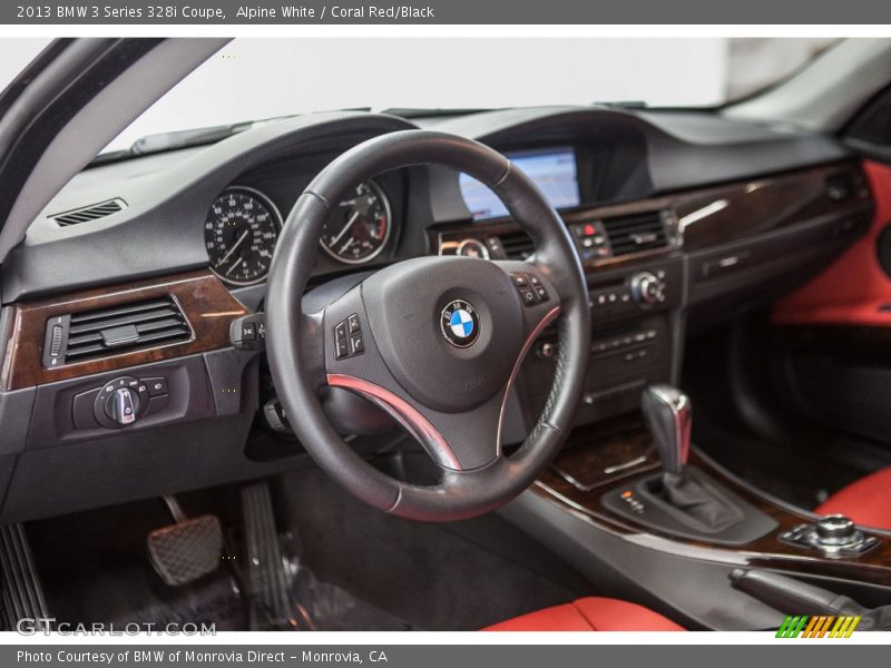 Alpine White / Coral Red/Black 2013 BMW 3 Series 328i Coupe