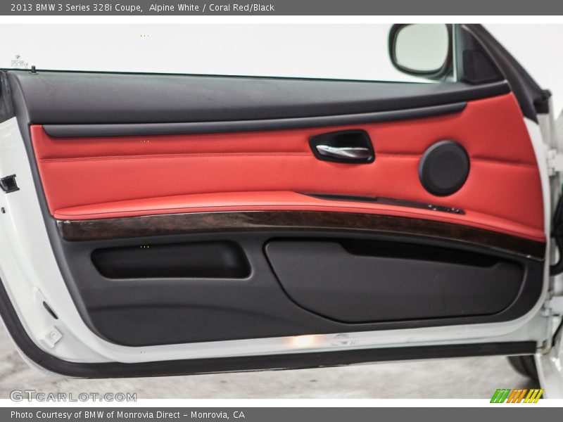 Alpine White / Coral Red/Black 2013 BMW 3 Series 328i Coupe