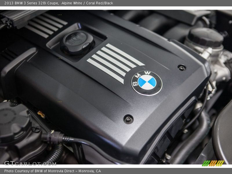 Alpine White / Coral Red/Black 2013 BMW 3 Series 328i Coupe