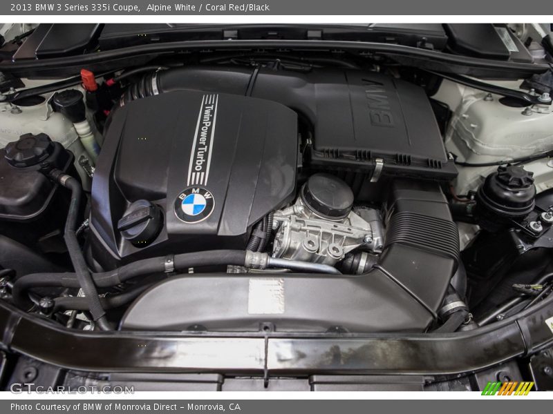 Alpine White / Coral Red/Black 2013 BMW 3 Series 335i Coupe