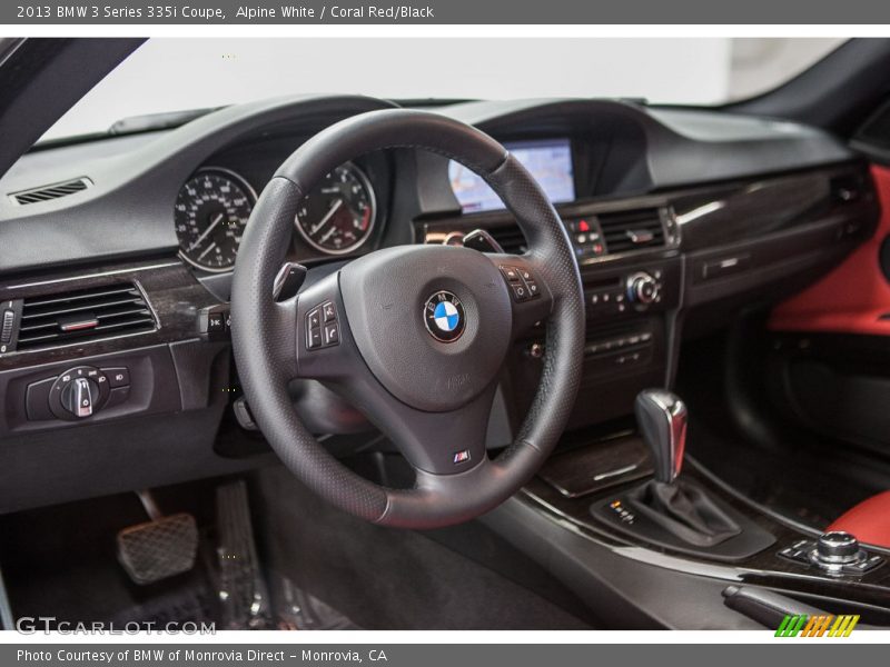 Alpine White / Coral Red/Black 2013 BMW 3 Series 335i Coupe