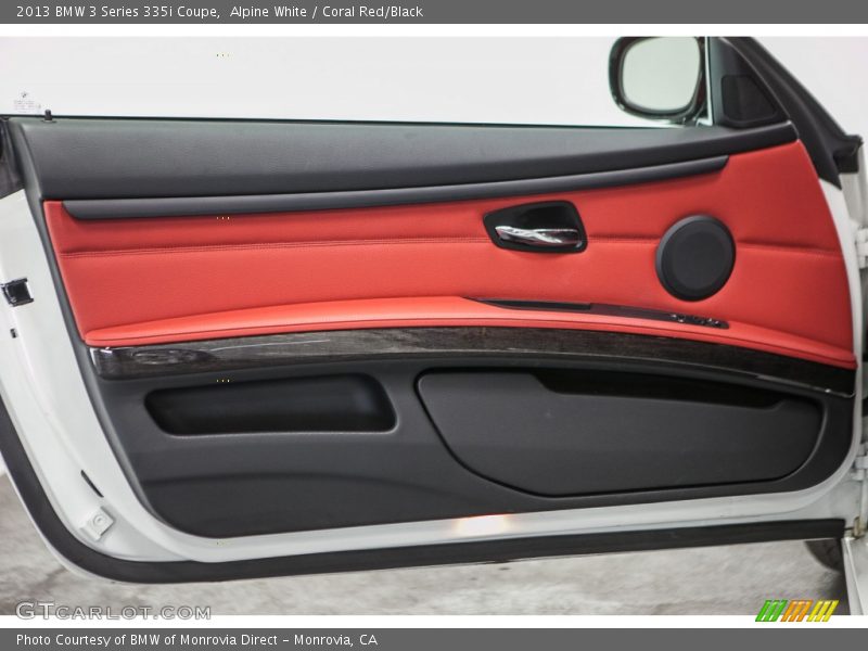 Alpine White / Coral Red/Black 2013 BMW 3 Series 335i Coupe