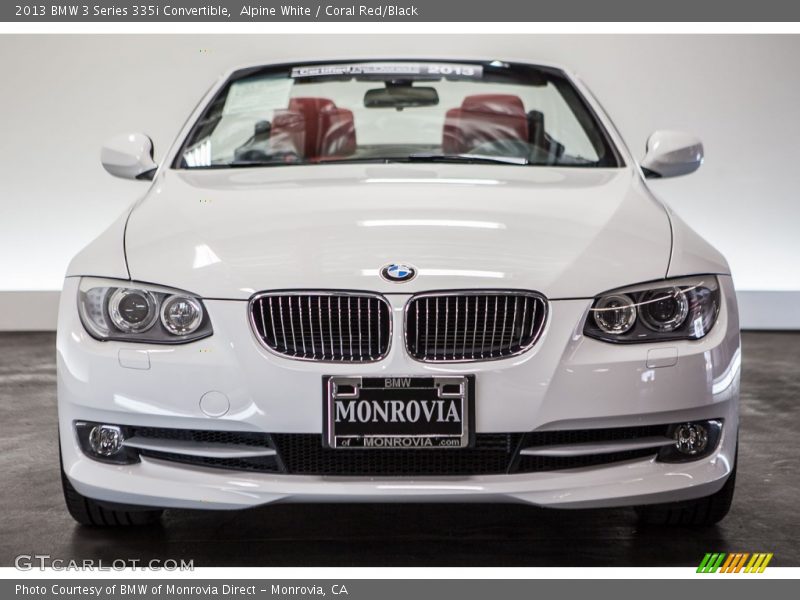 Alpine White / Coral Red/Black 2013 BMW 3 Series 335i Convertible