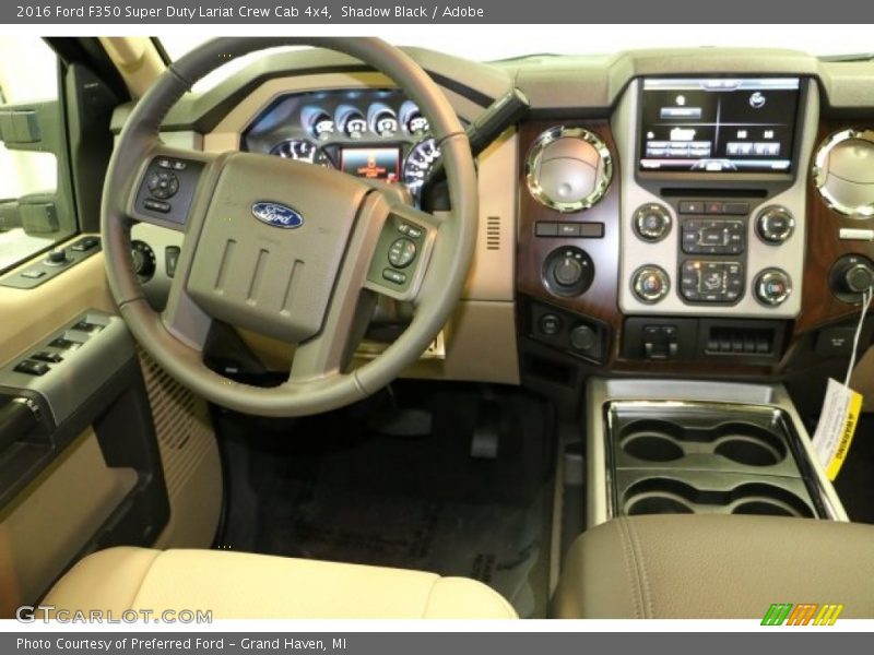 Shadow Black / Adobe 2016 Ford F350 Super Duty Lariat Crew Cab 4x4