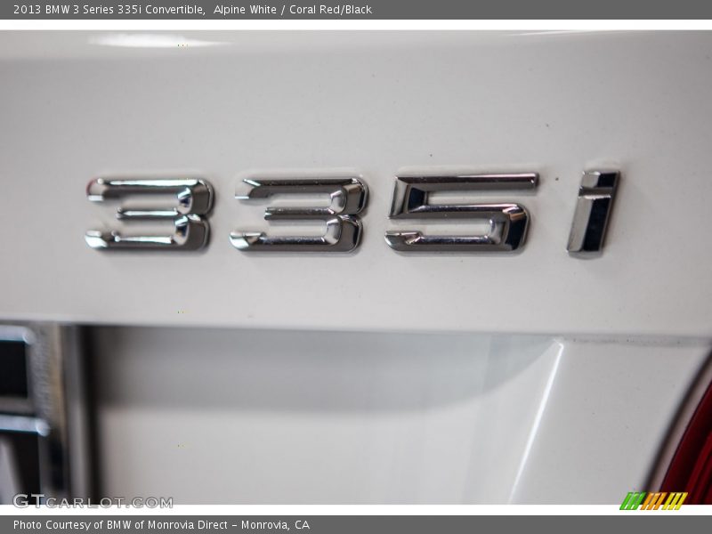 Alpine White / Coral Red/Black 2013 BMW 3 Series 335i Convertible