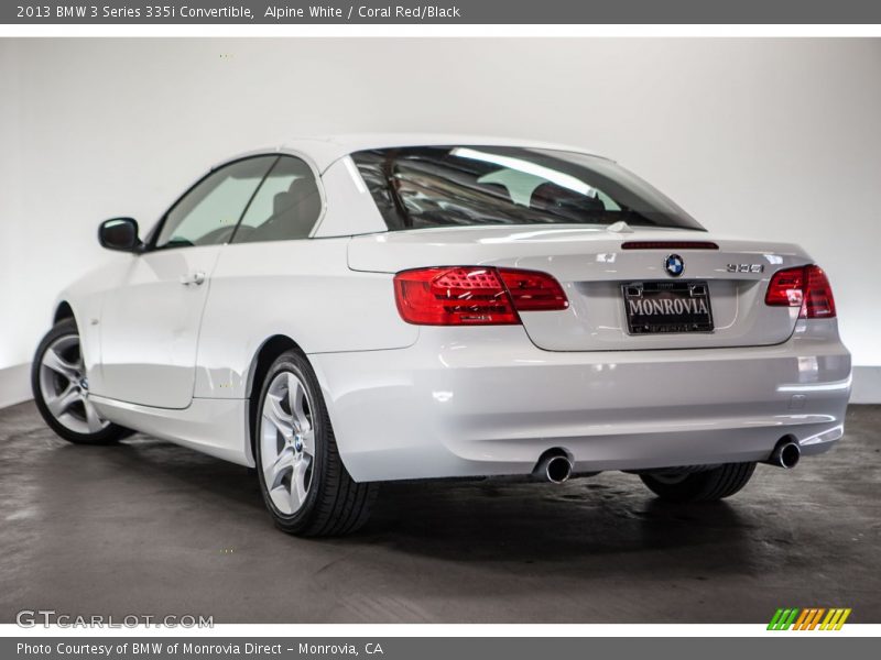 Alpine White / Coral Red/Black 2013 BMW 3 Series 335i Convertible