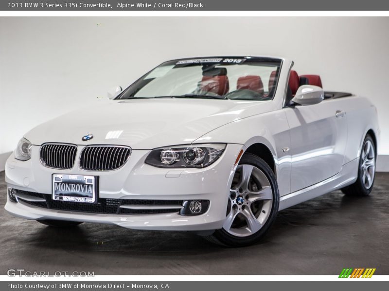 Alpine White / Coral Red/Black 2013 BMW 3 Series 335i Convertible