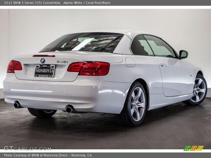 Alpine White / Coral Red/Black 2013 BMW 3 Series 335i Convertible
