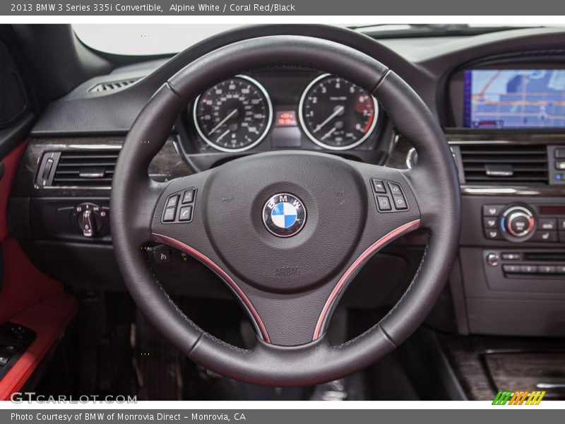 Alpine White / Coral Red/Black 2013 BMW 3 Series 335i Convertible