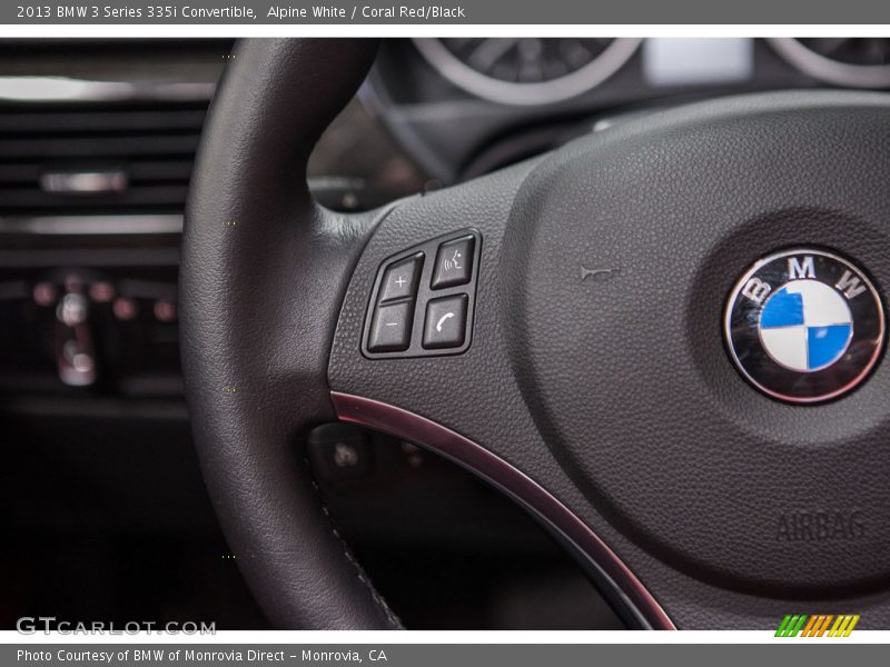 Alpine White / Coral Red/Black 2013 BMW 3 Series 335i Convertible