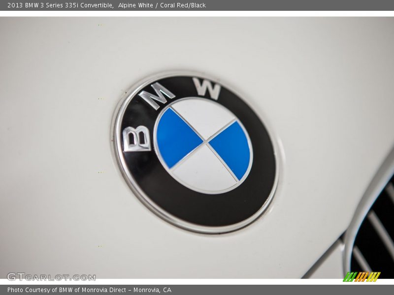 Alpine White / Coral Red/Black 2013 BMW 3 Series 335i Convertible