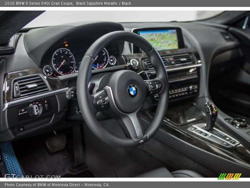 Black Sapphire Metallic / Black 2016 BMW 6 Series 640i Gran Coupe