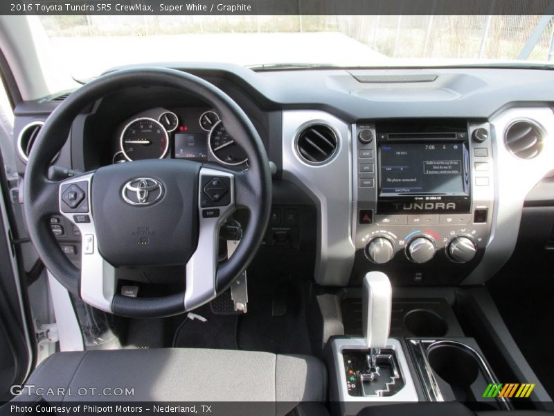 Super White / Graphite 2016 Toyota Tundra SR5 CrewMax