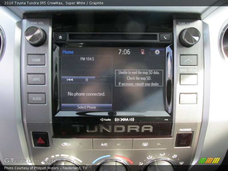 Super White / Graphite 2016 Toyota Tundra SR5 CrewMax