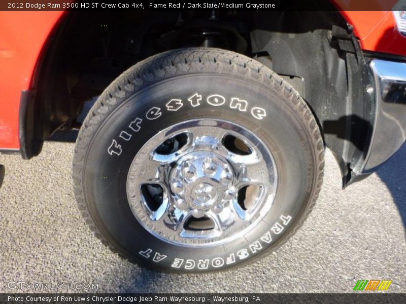 Flame Red / Dark Slate/Medium Graystone 2012 Dodge Ram 3500 HD ST Crew Cab 4x4
