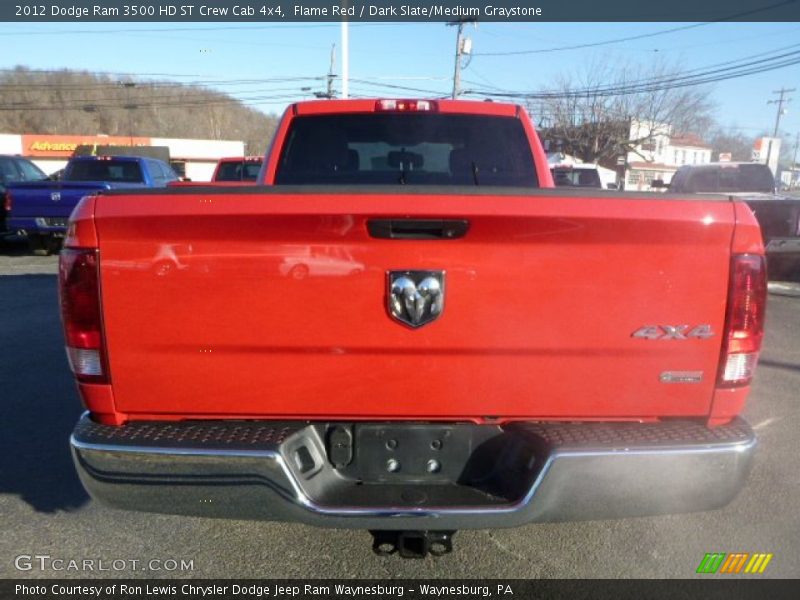Flame Red / Dark Slate/Medium Graystone 2012 Dodge Ram 3500 HD ST Crew Cab 4x4