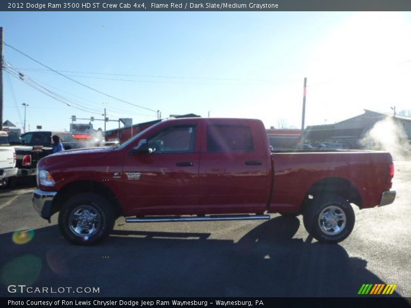 Flame Red / Dark Slate/Medium Graystone 2012 Dodge Ram 3500 HD ST Crew Cab 4x4