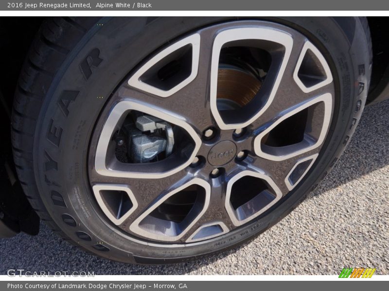 Alpine White / Black 2016 Jeep Renegade Limited