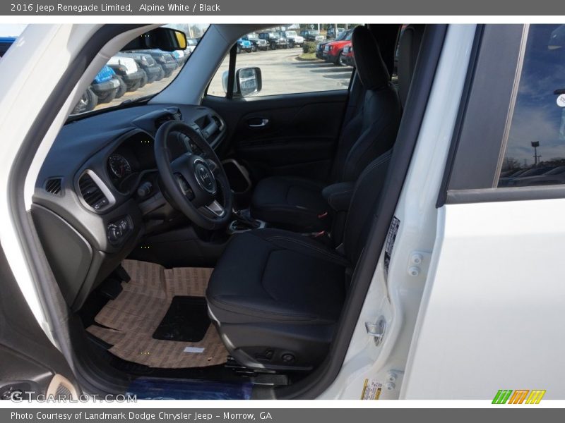 Alpine White / Black 2016 Jeep Renegade Limited