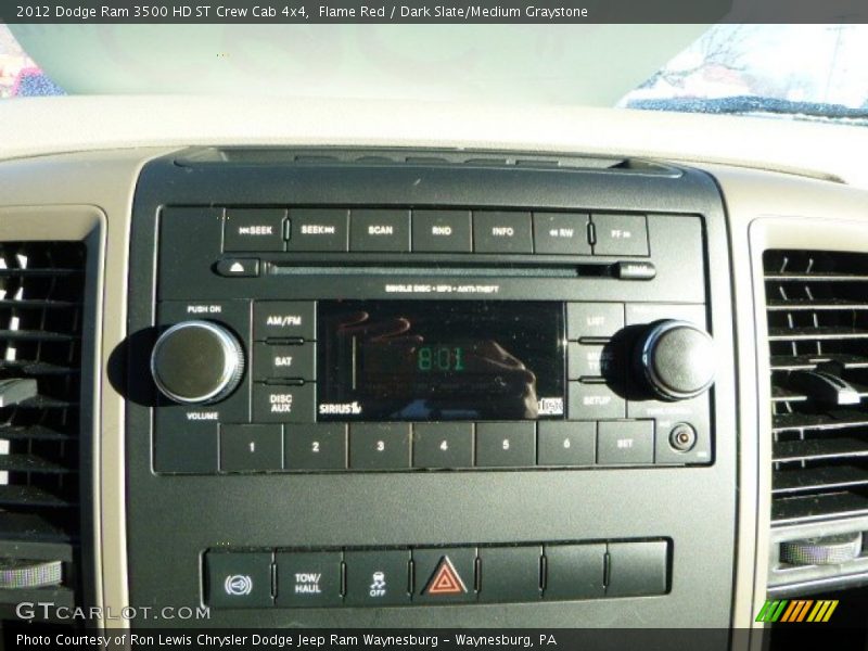 Flame Red / Dark Slate/Medium Graystone 2012 Dodge Ram 3500 HD ST Crew Cab 4x4