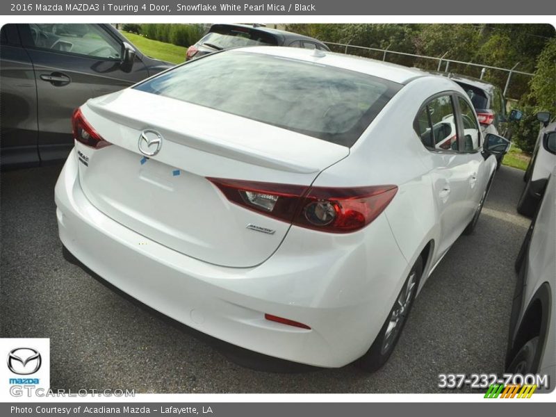 Snowflake White Pearl Mica / Black 2016 Mazda MAZDA3 i Touring 4 Door
