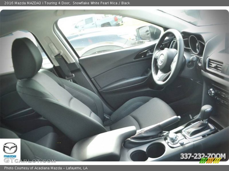 Snowflake White Pearl Mica / Black 2016 Mazda MAZDA3 i Touring 4 Door