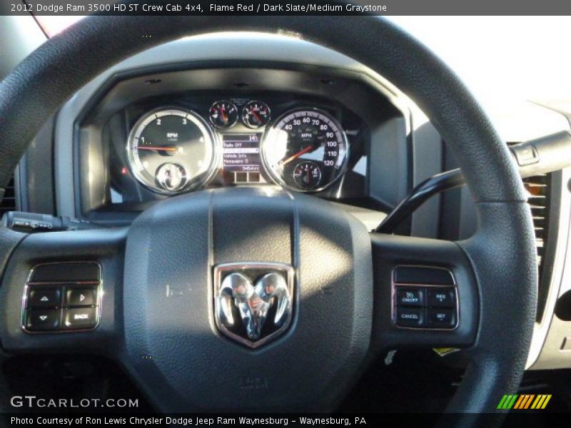 Flame Red / Dark Slate/Medium Graystone 2012 Dodge Ram 3500 HD ST Crew Cab 4x4