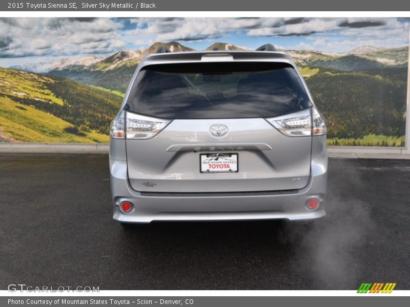 Silver Sky Metallic / Black 2015 Toyota Sienna SE