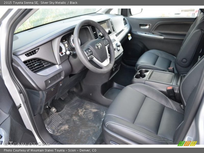 Silver Sky Metallic / Black 2015 Toyota Sienna SE