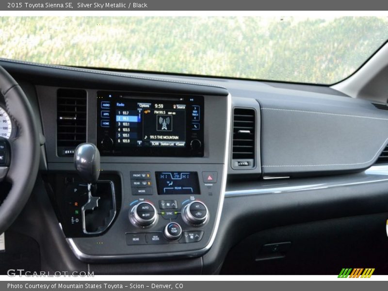 Silver Sky Metallic / Black 2015 Toyota Sienna SE