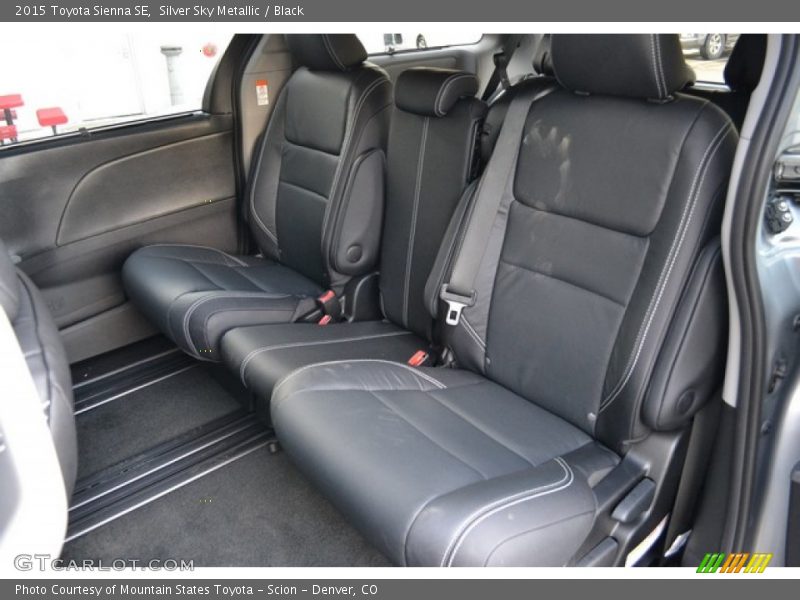 Silver Sky Metallic / Black 2015 Toyota Sienna SE