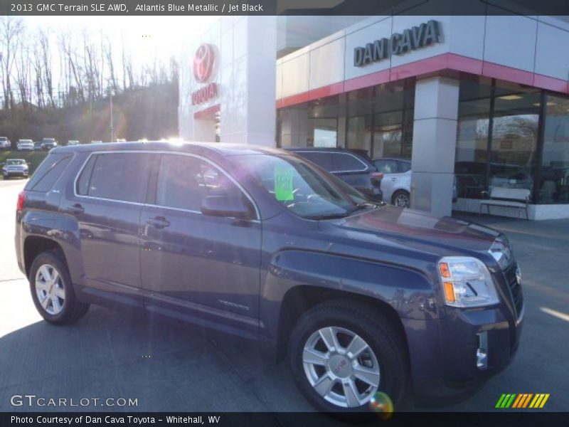 Atlantis Blue Metallic / Jet Black 2013 GMC Terrain SLE AWD