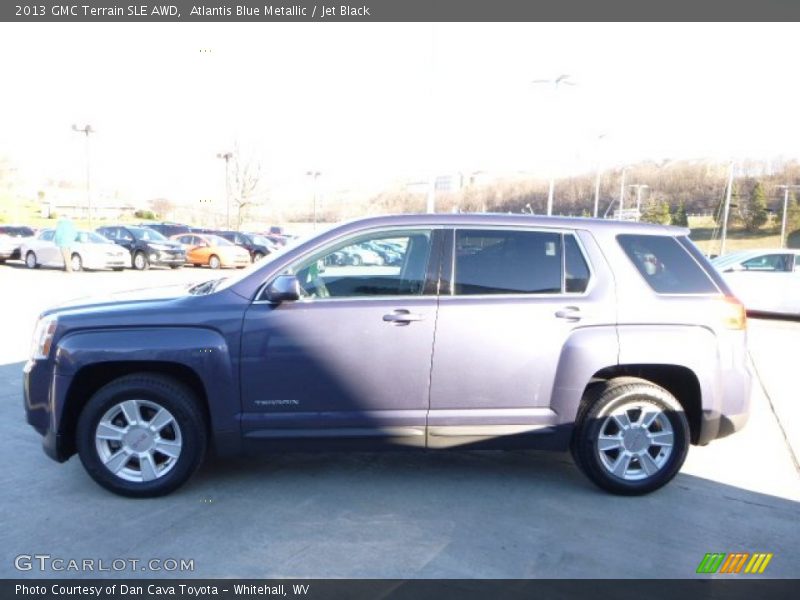 Atlantis Blue Metallic / Jet Black 2013 GMC Terrain SLE AWD
