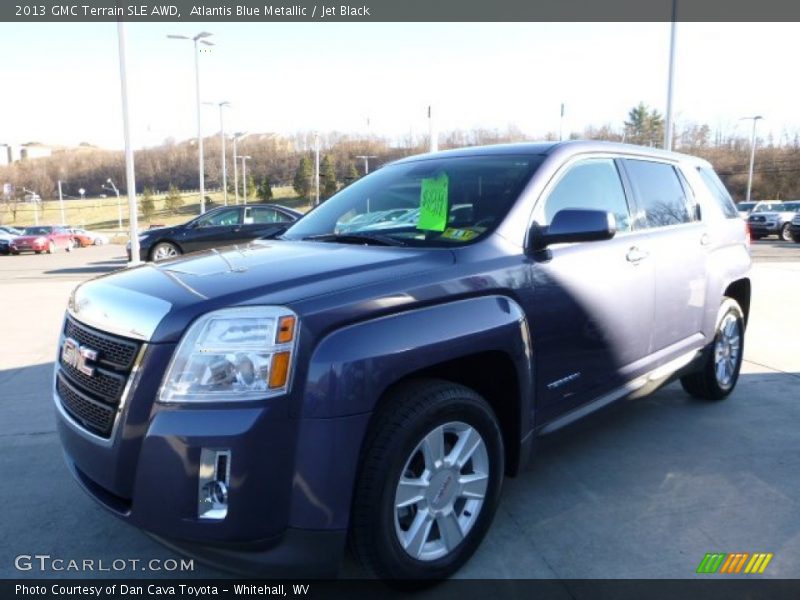 Atlantis Blue Metallic / Jet Black 2013 GMC Terrain SLE AWD