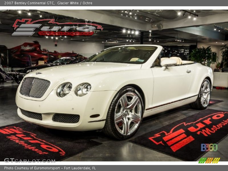 Glacier White / Ochre 2007 Bentley Continental GTC