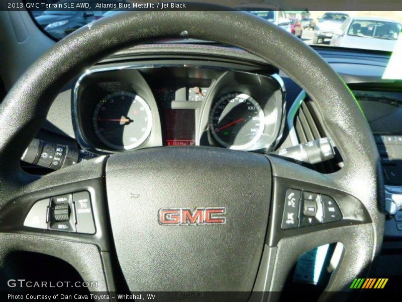 Atlantis Blue Metallic / Jet Black 2013 GMC Terrain SLE AWD