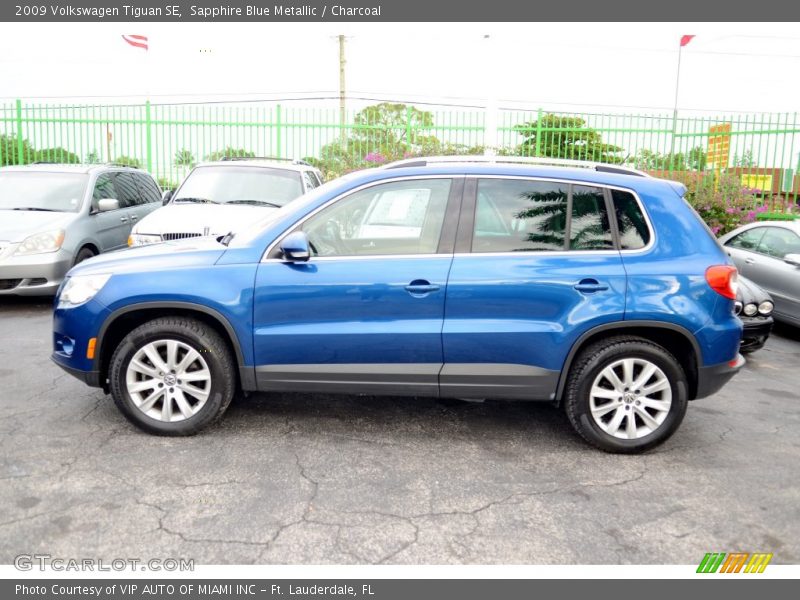 Sapphire Blue Metallic / Charcoal 2009 Volkswagen Tiguan SE