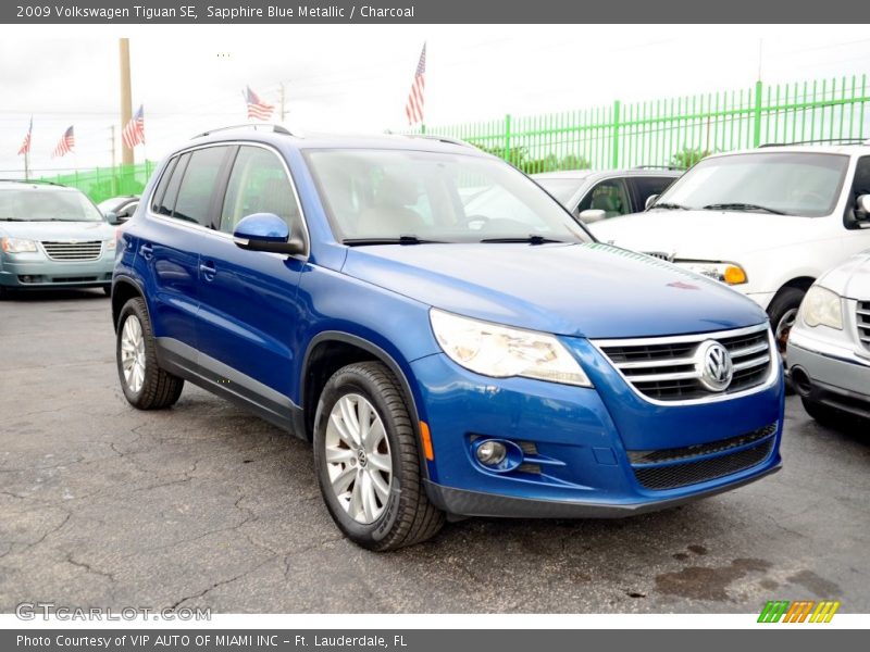 Sapphire Blue Metallic / Charcoal 2009 Volkswagen Tiguan SE