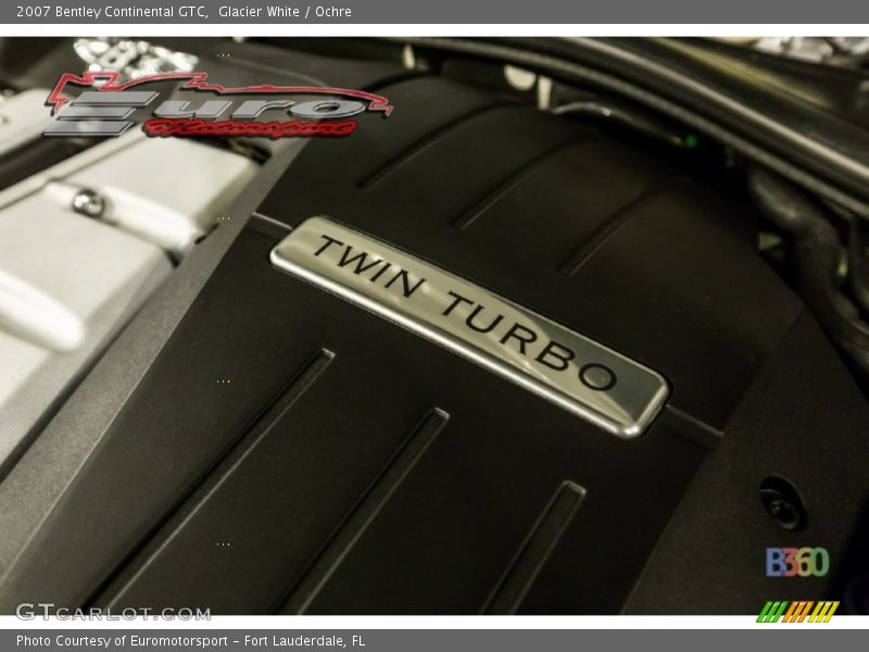 Glacier White / Ochre 2007 Bentley Continental GTC