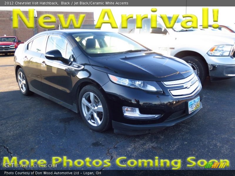 Black / Jet Black/Ceramic White Accents 2012 Chevrolet Volt Hatchback