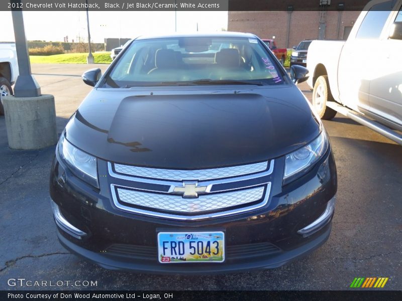Black / Jet Black/Ceramic White Accents 2012 Chevrolet Volt Hatchback