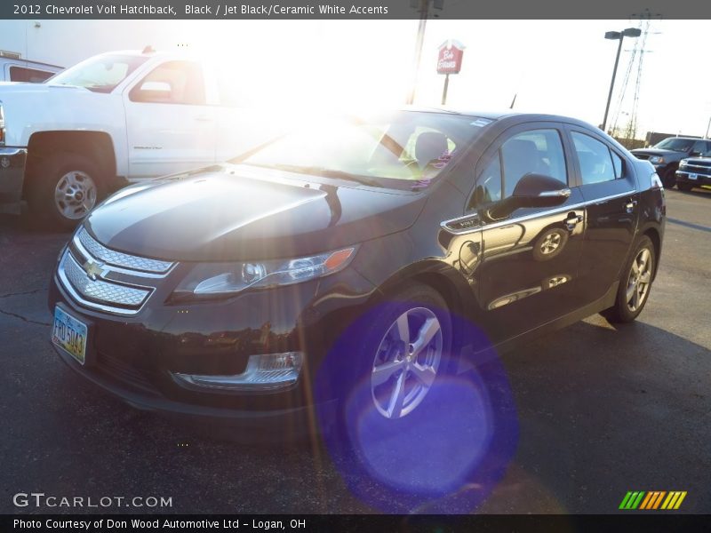 Black / Jet Black/Ceramic White Accents 2012 Chevrolet Volt Hatchback