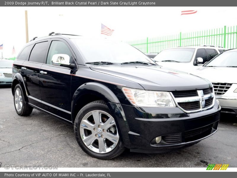 Brilliant Black Crystal Pearl / Dark Slate Gray/Light Graystone 2009 Dodge Journey R/T